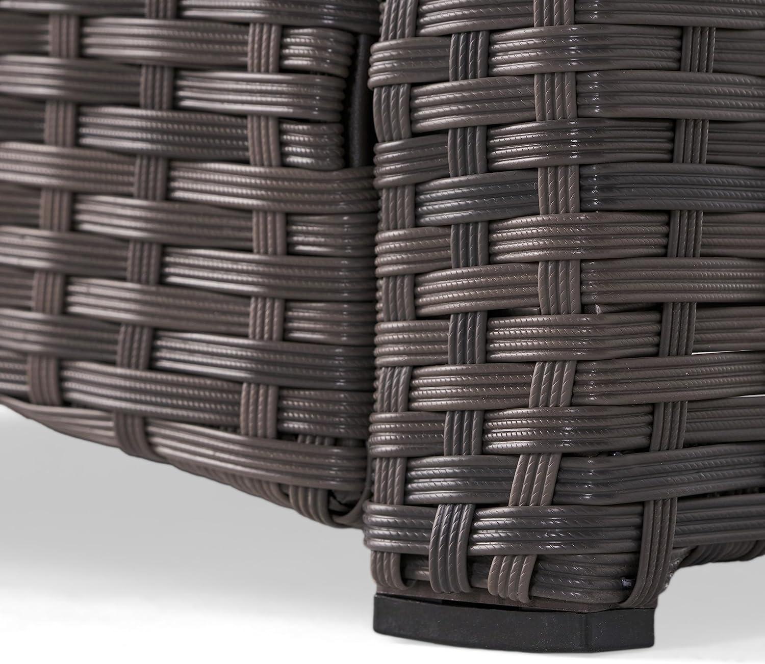 image:imageChristopher Knight Home Sanger Outdoor Club Chair with Cushions Wicker GrayBeige