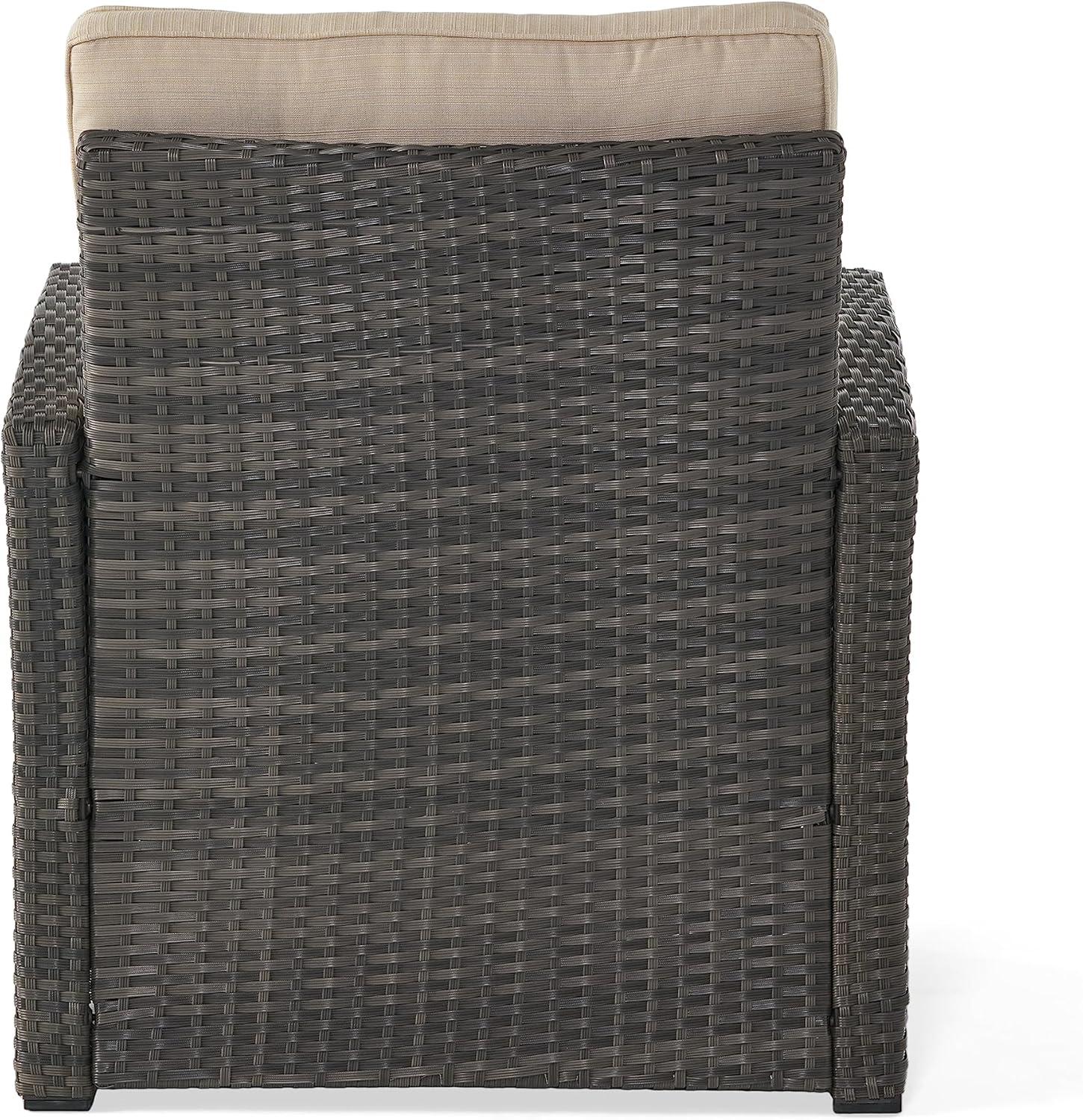 image:imageChristopher Knight Home Sanger Outdoor Club Chair with Cushions Wicker GrayBeige