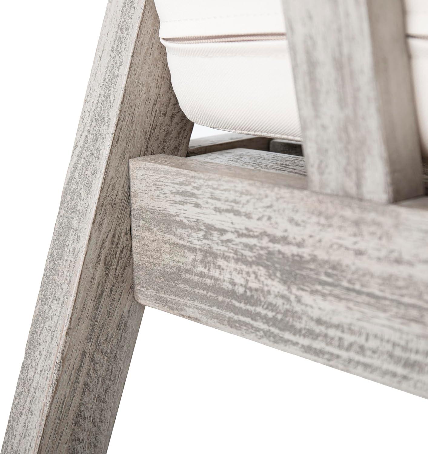 image:imageChristopher Knight Home Ursa Outdoor Patio Club Chair Acacia Wood Arm Chair Single Sofa Chair Patio Furniture Deep Seating with Cushion for Porch Garden Backyard Balcony Grey