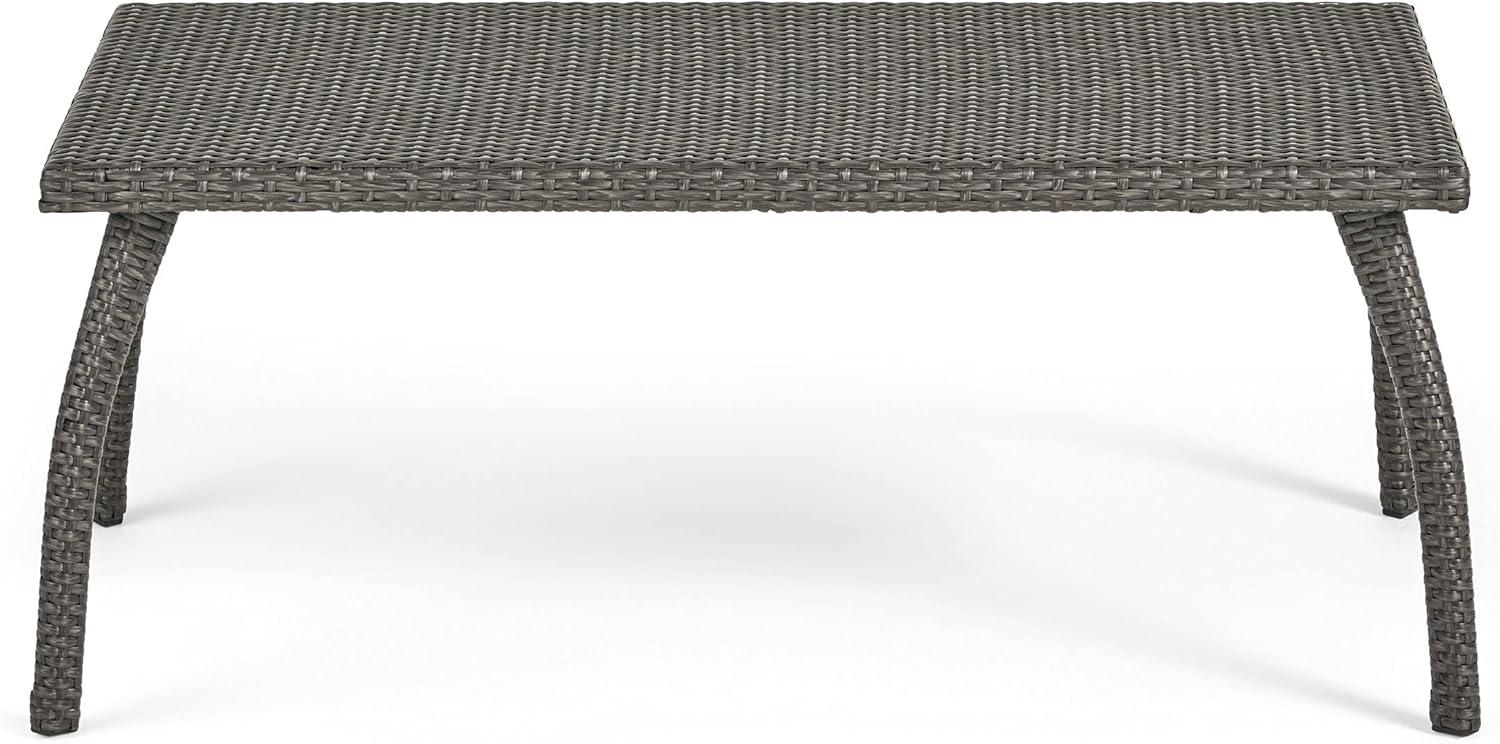 image:imageChristopher Knight Home Waikiki Outdoor Wicker Seating Set and Cushions 8Pcs Set Grey