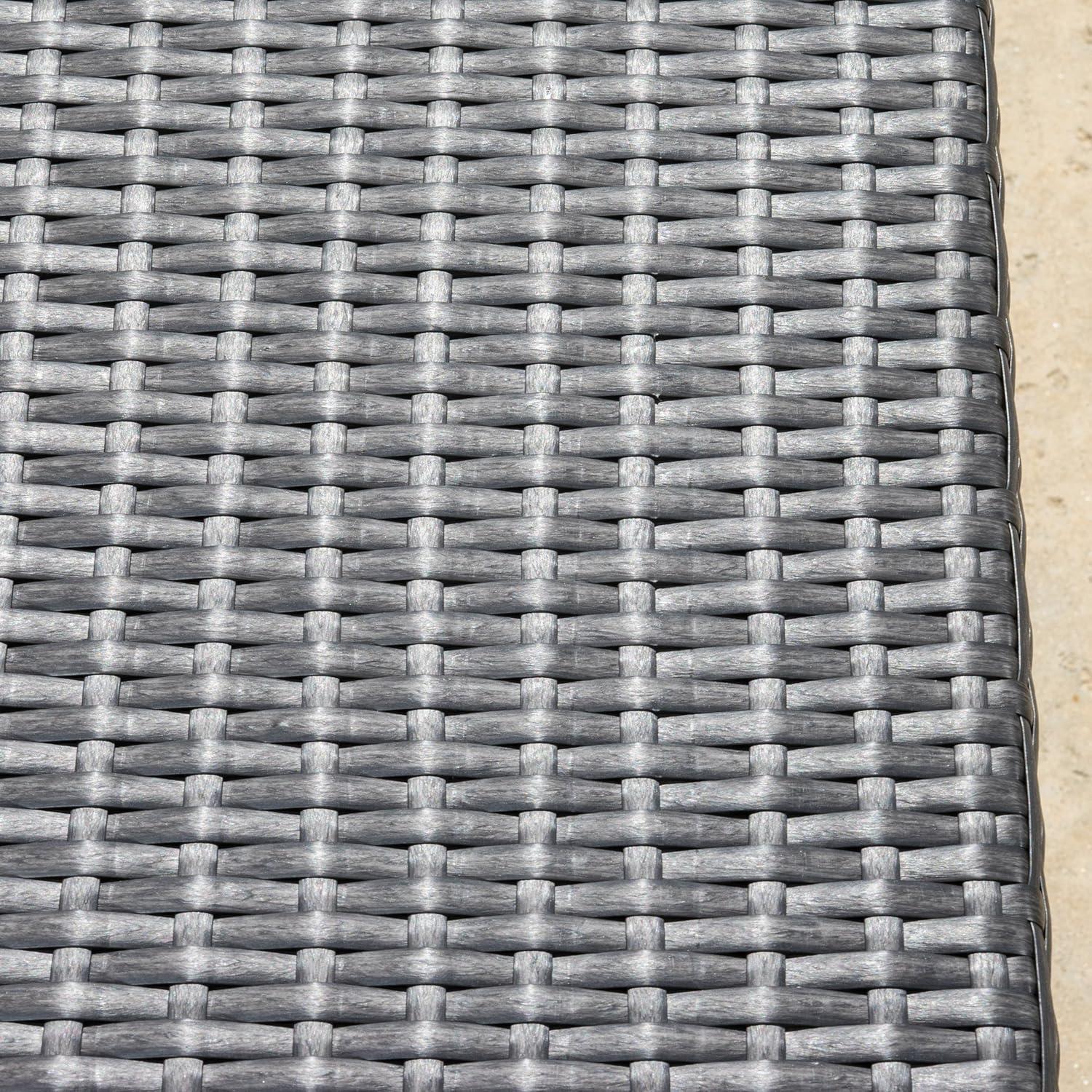 image:imageChristopher Knight Home Waikiki Outdoor Wicker Seating Set and Cushions 8Pcs Set Grey
