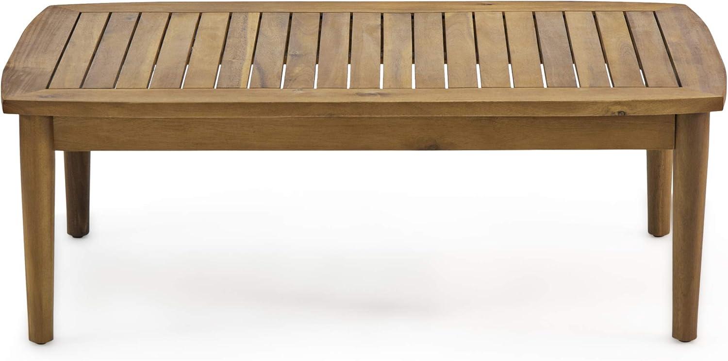 image:imageWillowbrook Outdoor 4pc Chat Set Acacia Wood TeakTeak Beige