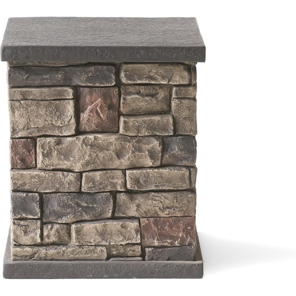 image:imageChesney Outdoor Tank Holder Side Table Lightweight Concrete Stone Finish