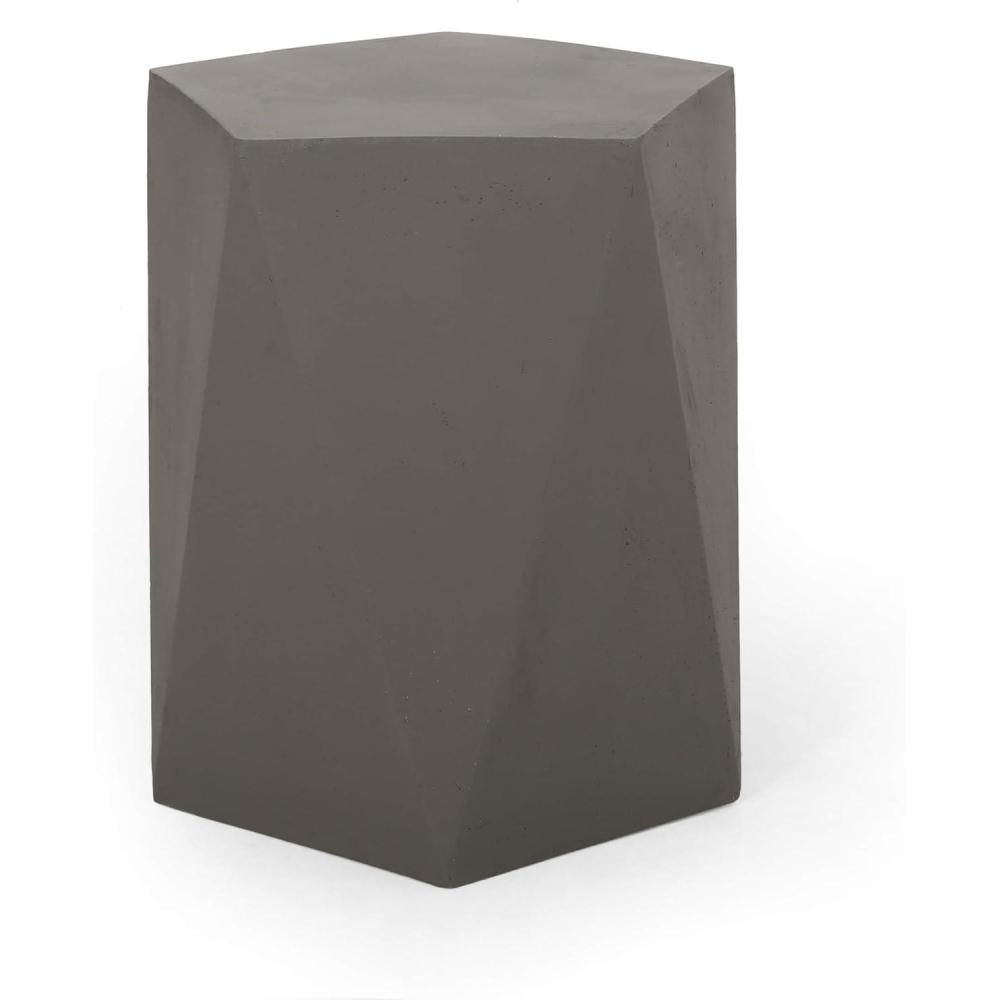 image:imageChristopher Knight Home 312457 Laredo Outdoor Modern Side Table Light GrayLight Gray