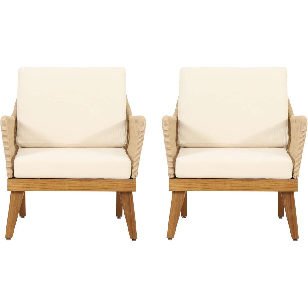 image:imageChristopher Knight Home Annisa Club Chair Beige Light Brown Teak