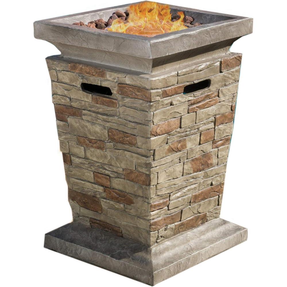 image:imageChristopher Knight Home Laguna MGO Fire Column  40000 BTU 195 Natural Stone