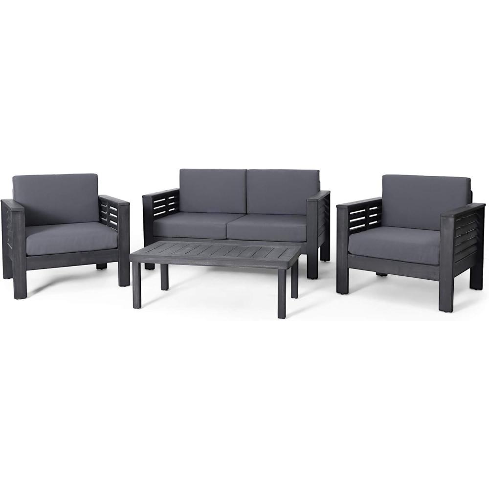image:imageChristopher Knight Home Louver Chat Set Dark GrayDark Gray