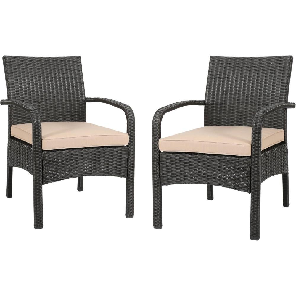 image:imageChristopher Knight Home Otto Outdoor Wicker Club Chair Brown and TanSet of 2