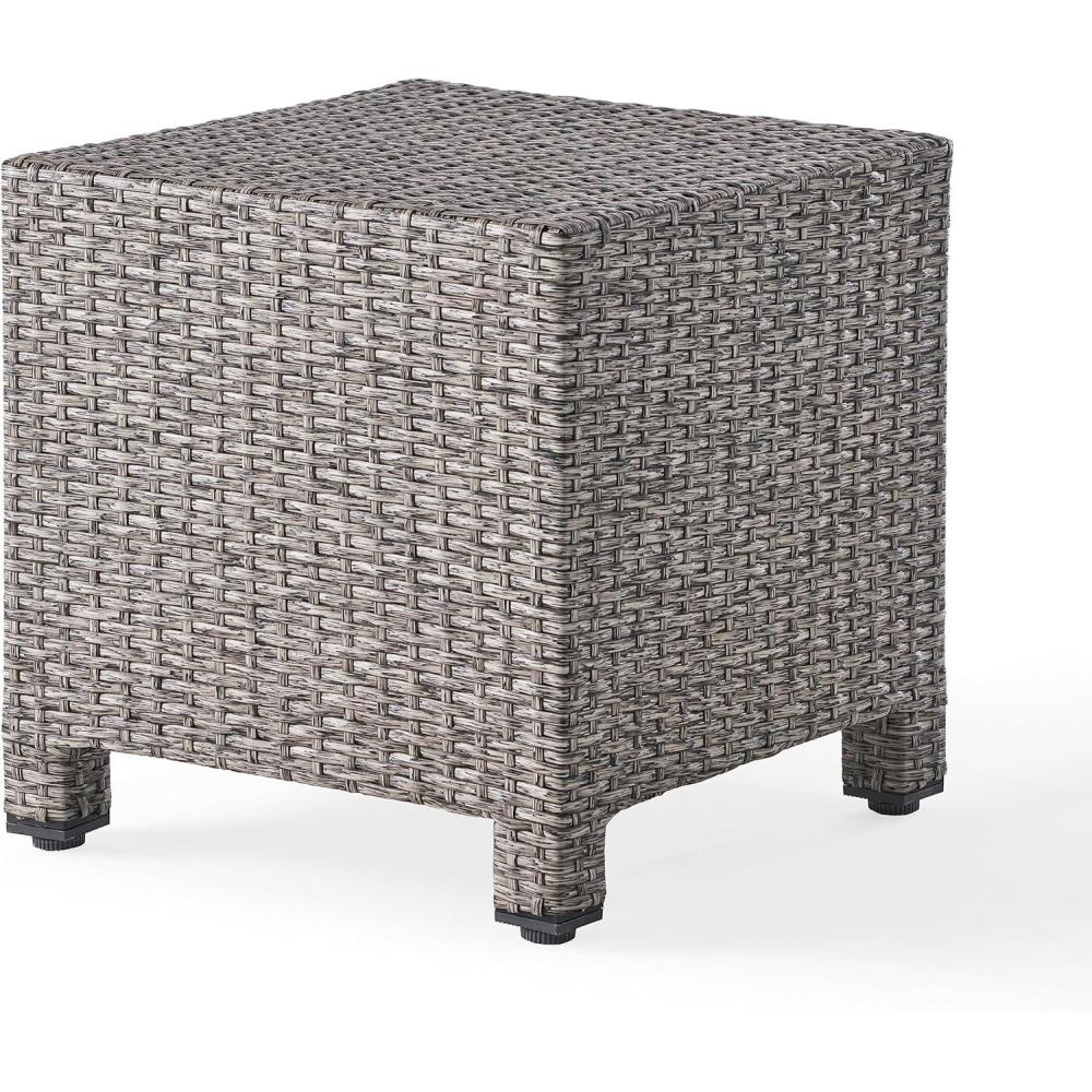 image:imageChristopher Knight Home Puerta Outdoor Wicker Side Table Mixed Black
