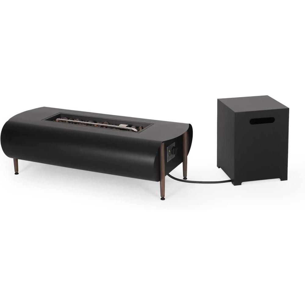 image:imageChristopher Knight Home Vernon Outdoor FIRE Pit Dark Gray Wood Grain