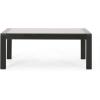 Cheney Bay Outdoor Aluminum 4 Seater Chat Set, Black and Gray