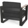 Christopher Knight Hom Outdoor Conversation Set, Black + Natural + Gray + Dark Gray