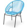 Christopher Knight Home 311065 Patio Dining Chairs, Blue + Black(Blue + Black)
