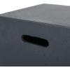 Christopher Knight Home Aidan Outdoor Tank Holder Side Table – Lightweight Concrete – Dark Gray