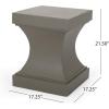 Christopher Knight Home Allison Outdoor Modern Lightweight Concrete Side Table, Light Gray(Light Gray)