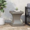 Christopher Knight Home Allison Outdoor Modern Lightweight Concrete Side Table, Light Gray(Light Gray)