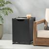 Christopher Knight Home Anchorage Outdoor Tank Holder Side Table – Matte Black