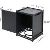 Christopher Knight Home Anchorage Outdoor Tank Holder Side Table – Matte Black