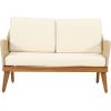 Christopher Knight Home Annisa Chat Set, Teak + Light Brown + Beige