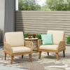 Christopher Knight Home Annisa Club Chair, Beige + Light Brown + Teak