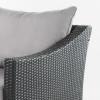 Christopher Knight Home Antibes Outdoor Wicker Club Chairs with Water Resistant Fabric Cushions, 2-Pcs Set, Grey / Silver