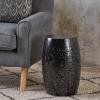 Christopher Knight Home Apollos Indoor Lace Cut Iron Accent Table, Black