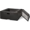 Christopher Knight Home Berwick Outdoor Lightweight Concrete Wood Burning Square Fire Pit, Dark Gray