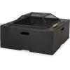 Christopher Knight Home Berwick Outdoor Lightweight Concrete Wood Burning Square Fire Pit, Dark Gray