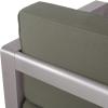 Christopher Knight Home Booth Outdoor Aluminum Club Chairs, Silver (Set of 2), Sliver/Khaki
