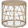 Christopher Knight Home Bruce Outdoor 3 Piece Chat Set with Cushion – Wicker – Light Brown/Beige