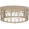 Christopher Knight Home Bruce Outdoor 4 Seater Chat Set with Cushion – Wicker – Light Brown/Beige