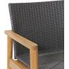 Christopher Knight Home Bryan Club Chair, 25.5 “W x 26 “D x 32.25 “H, Teak + Gray