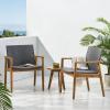 Christopher Knight Home Bryan Club Chair, 25.5 “W x 26 “D x 32.25 “H, Teak + Gray