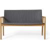 Christopher Knight Home Bryan Outdoor 4 Seater Chat Set- Wicker and Acacia Wood – Gray/Teak