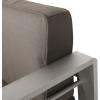 Christopher Knight Home Cape Coral Outdoor Aluminum Club Chairs with Sunbrella Cushions (Set of 2), Silver and Taupe