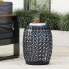 Christopher Knight Home Colcord Outdoor Side Tables – Navy Blue