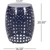Christopher Knight Home Colcord Outdoor Side Tables – Navy Blue