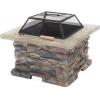 Christopher Knight Home Corporal Square Fire Pit, Stone