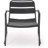 Christopher Knight Home Cowan Outdoor Dining Chair (Set of 2), Matte Coral(Matte Black)