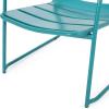 Christopher Knight Home Cowan Outdoor Dining Chair (Set of 2), Matte Coral(Matte Teal)