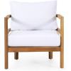 Christopher Knight Home Ellendale Chat Set, White + Teak