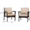 Christopher Knight Home Honolulu PE Club Chairs, 2-Pcs Set, Brown