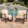 Christopher Knight Home Honolulu PE Club Chairs, 2-Pcs Set, Brown