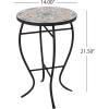 Christopher Knight Home Ignativs Indoor Side Table with Tile Top, Yellow, Red, and Black