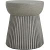 Christopher Knight Home Jaym 16.75″ H Indoor Outdoor Accent Side Table, Patio Decorative End Table, Hourglass-Shaped Lightweight Concrete Garden Stool for Patio Balcony & Garden Decor, Light Gray