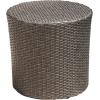Christopher Knight Home Keaton Wicker Barrel Side Table, Dark Gray
