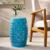 Christopher Knight Home Lilac Outdoor 12″ Iron Side Table, Blue