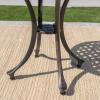 Christopher Knight Home Lola Outdoor Cast Aluminum Chat Set, 3-Pcs Set, Bronze Finished