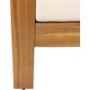 Christopher Knight Home Louver Chat Set, Dark Gray(Teak + Cream)