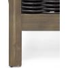 Christopher Knight Home Maggie Outdoor Acacia Wood Club Chair with Wicker Accents (Set of 2), Gray Finish + Mixed Gray + Dark Gray(Gray Finish + Mixed Gray + Dark Gray)